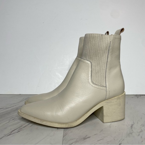 Steve Madden Abriel Pointy Toe Leather Heeled Bootie 8M - Picture 16 of 16